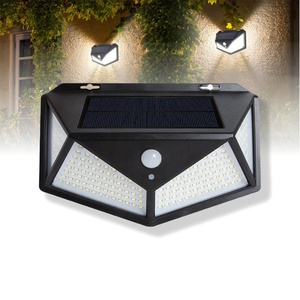 Square <b>Wireless</b> Solar Wall-mounted <b>Lamp</b> for Garden Waterproof IP65 LED Light Source Outdoor Lighting and Decoration - Product Image 3