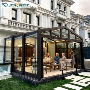 Sombrilla de techo transparente deslizante telescópica motorizada para exteriores, <span class=keywords><strong>cubierta</strong></span> de <span class=keywords><strong>piscina</strong></span> de policarbonato retráctil impermeable para solárium - Product Image 3