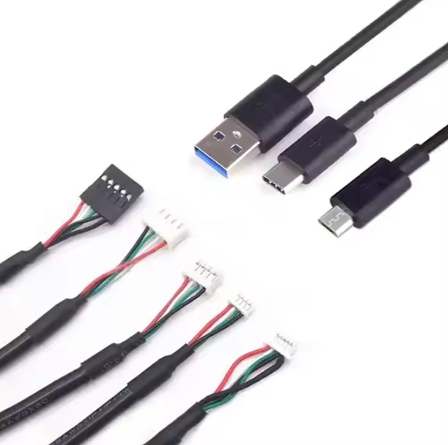 Wavelink USB to JST Cable Assemblies SH 1.0mm 7 4P 5PJST Connector USB A/Type C/micro Usb to JST Cable for  Charging