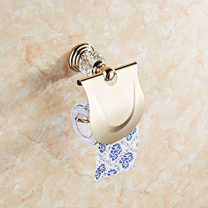 Soporte <span class=keywords><strong>de</strong></span> papel higiénico <span class=keywords><strong>de</strong></span> acero inoxidable dorado moderno con caja <span class=keywords><strong>de</strong></span> pañuelos Estante <span class=keywords><strong>de</strong></span> rollo <span class=keywords><strong>de</strong></span> papel conveniente para uso en el baño y la cocina del Hotel en casa - Product Image 2