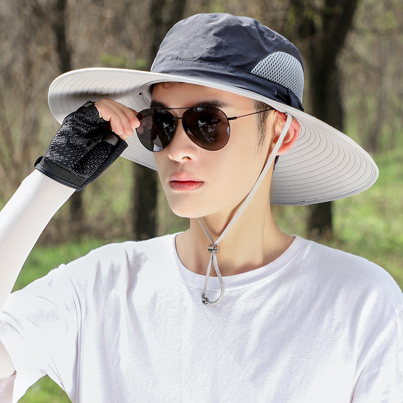 Chapeau Seau Yongbest En Coton Respirant - Protection Solaire Large Bord Pour Pêche, Plage Et Plein Air Hommes Femmes