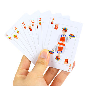 Juego de cartas con logotipo personalizado, plástico impreso, PVC, impermeable, baraja de póquer, sublimación en blanco, naipes con cajón - Product Image 5