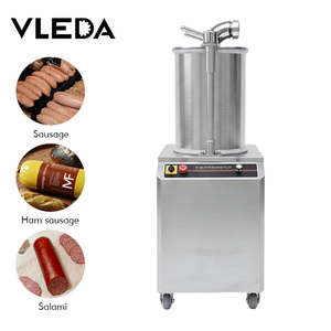Máquina Embutidora de Salchichas Hidráulica Comercial, Máquina para Hacer Salchichas de 15L, 300kg/h, Rellenadora de Carne Automática, Profesional para Salami - Product Image 1