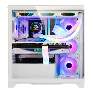 Snowman Hot Bán đầy đủ tháp chơi game Trắng <span class=keywords><strong>PC</strong></span> trường hợp EATX mATX Tempered Glass argb hiệu ứng ánh sáng máy tính để bàn máy tính trường hợp - Product Image 2