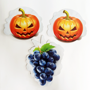 Confezione personalizzata di Halloween confezione di sacchetti di Mylar fustellata bustina di plastica per spezie con sacchetto di patatine <span class=keywords><strong>sottovuoto</strong></span> per alimenti a chiusura lampo irregolare - Product Image 1