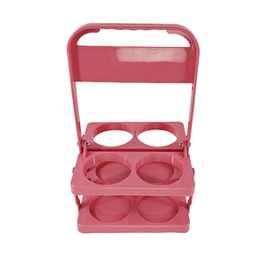 Porta birra pieghevole in plastica porta bevande porta <span class=keywords><strong>acqua</strong></span> bottiglia portatile portatile cesto birra - Product Image 5