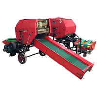 Mini-presse à balles et enrouleuse combinées pour ensilage, machine à fabriquer des balles rondes de paille et d'herbe pour l'élevage de bovins et ovins