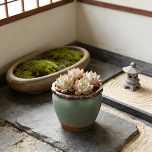 Maceta de Cerámica para Suculentas de Escritorio, con Orificio de Drenaje, Mini Maceta Creativa de Cerámica Rústica, Decoración Retro para el Hogar - Product Image 2