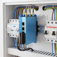 Controlador PLC de Computación en Borde 4G WiFi Doble Ethernet RS485 DI DO MT7981BA Industrial IoT con Soporte de Programación PLC y Linux OpenWrt