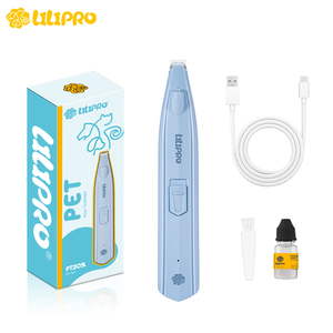 מכונת תספורת חשמלית שקטה לחיות מחמד LILIPRO PT203L, מספריים לטיפוח כפות רגליים לכלבים וחתולים, ערכה אלחוטית עם תאורת LED - Product Image 1