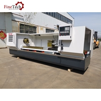 Tour CNC horizontal à broche unique robuste CK6180, conception à banc plat, haute précision, commande GSK FANUC, pièce à travailler de 4000 mm