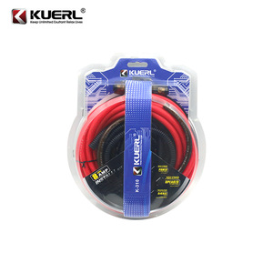 Kit de câblage pour subwoofer audio de voiture KUERL, câble 4-10GA en cuivre plaqué aluminium, ensemble de câblage d'amplificateur pour mise à niveau du système audio du véhicule - Product Image 3