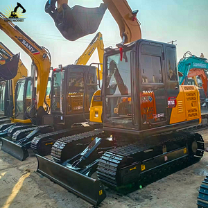 La primera opción para proyectos de ingeniería potentes Máquinas de excavadora usadas Sany SY75 para mantenimiento de carreteras - Product Image 3