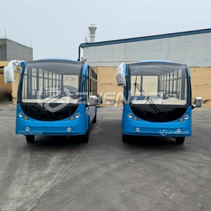 Zhenda Hot Sale Blue 23-Seat Electric Sightseeing Bus with <b>Battery</b> Group Multi-Passenger Capacity Electric Vehicles - Product Image 2