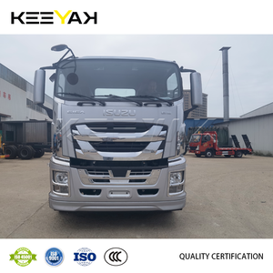 Nouveau Isuzu Trucks Giga Eure 6 Camions de transport de machines à double <span class=keywords><strong>pont</strong></span> arrière Camion de cargaison à <span class=keywords><strong>lit</strong></span> bas Prix bon marché pour le transport de charges - Product Image 2