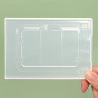 YUZMEI – Lot de porte-badges en plastique, boîte de rangement pour cartes nominatives, étui transparent pour cartes de proximité, porte-cartes de travail, porte-cartes de visite