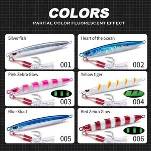 Señuelo de Pesca Hunthouse, 20g 30g 40g, Hundimiento, Largo Alcance, Jigging, Agua Salada, Metal, para Atún, Pez Rey, <span class=keywords><strong>Seriola</strong></span> - Product Image 4