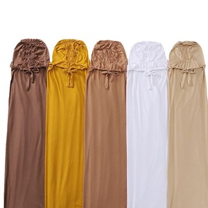 Voile de sport instantané en jersey de coton extensible Sharut de haute qualité pour femmes musulmanes, avec <span class=keywords><strong>bonnet</strong></span> intérieur 2-en-1 intégré - Product Image 2