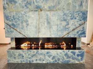 Nouveau design de cheminée murale encastrée pour l'extérieur, intérieur, avec bio éthanol, télécommande, brûleur intelligent pour le salon - Product Image 5