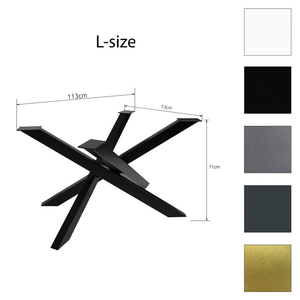 Wekis Trung Quốc Mới Thiết Kế Đồ Nội Thất Thiết Kế X Hình Dạng Spider Bảng Cơ Sở Spider Hình Dạng Đúc Sắt Chân Văn Phòng Bảng Kim Loại Chân Nhà Sản Xuất - Product Image 2
