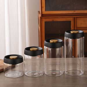 <span class=keywords><strong>Barattoli</strong></span> in <span class=keywords><strong>Vetro</strong></span> Borosilicato da 30oz, 40oz, 60oz <span class=keywords><strong>per</strong></span> Chicchi <span class=keywords><strong>di</strong></span> Caffè - Senza BPA, Ecologici, Design Moderno, <span class=keywords><strong>Sottovuoto</strong></span> - Product Image 5