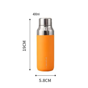 Vaso de Viaje de Acero Inoxidable con Aislamiento al Vacío de Doble Pared, Mate, de 400 ml, con Logotipo Personalizado, Botella de Agua Deportiva para Bicicleta, Regalo Clásico - Product Image 4