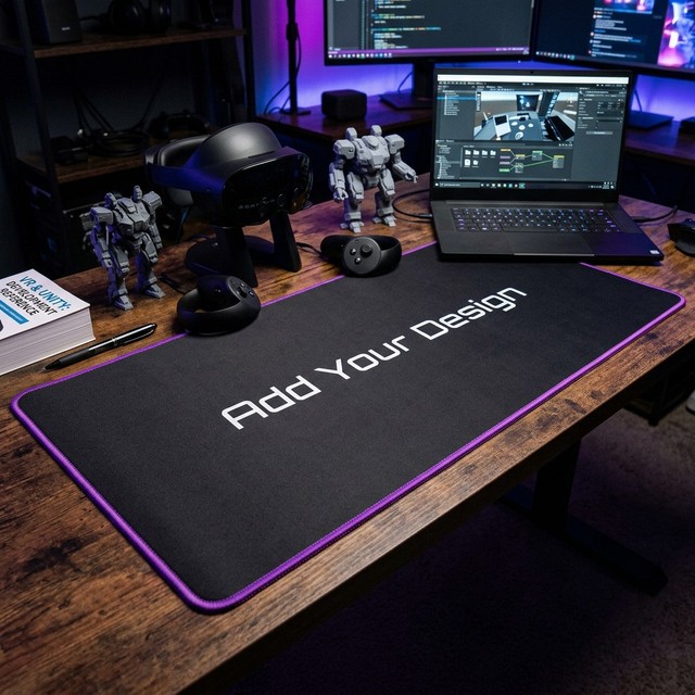TCG Playmat Custom Printed Large Gaming Mat 90x40cm Smooth Fabric Surface Natural Rubber Base Stitched Edges XXL Card Game Pad