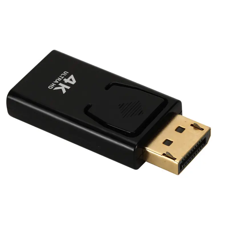 Port Layar Emas 4K DP Jantan Ke HDMI Betina Konverter Adaptor DisplayPort untuk Notebook PC