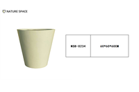Pots à fleurs décoratifs sur pied, style nordique simple et moderne, pour jardin extérieur, grands pots à fleurs pour arbres d'extérieur