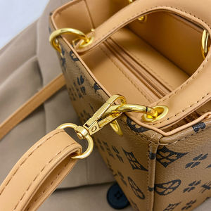 定制设计可爱女士斜挎包耐用休闲几何图案手提包拉链封口PU便携式613 - Product Image 6