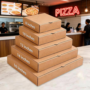 Boîtes d'emballage élégantes pour pizzas imprimées en aquarelle motif tomate et basilic, boîte cadeau en papier haut de gamme à thème botanique pour aliments - Product Image 2