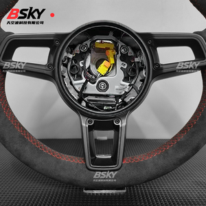 Volante in Pelle Scamosciata Migliorato Adatto per Porsche Panamera Cayenne Macan 718 Cayman Targa 918 911 Boxster 981 718 958 957 997 - Product Image 4