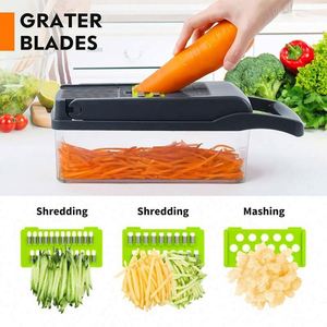Hot-selling Multifunctional <b>Vegetable</b> <b>Cutter</b> 16-in-1 Onion Fruits Slicer Potato Peeler Manual Kitchen <b>Vegetable</b> Chopper - Product Image 3