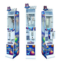 Machine à griffes professionnelle électronique à monnayeur, style mini et compact, jeu d'arcade à prix, pour attraper des peluches pour enfants, thème Space Warriors
