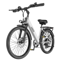 Bicicleta Eléctrica de Ciudad GOKEEP EP26ST con Motor Trasero de 48V 10.4AH 250W, Neumático Grueso de 26 Pulgadas, para Carretera y Nieve, Fabricada por OEM ODM