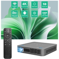 Meilleures ventes P15Pro Projecteur DLP LED portable 1080P 300 lumens ANSI 4 Go 64 Go Mise au point automatique Android 9 Vidéo 4K Home cinéma Extérieur