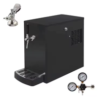 Distributeur de bière de table à double robinet avec compresseur de réfrigération commercial pour bière, soda et autres boissons
