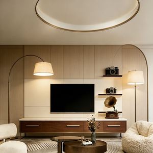 Juego de Mesa de Centro y Mueble para TV de Madera Minimalista Ajustable de Estilo Nórdico Moderno con Cajones para Sala de Estar o Apartamento - Product Image 2