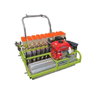 Seeding wheel gasoline engine driven 6-Row seeding small particle seed planter