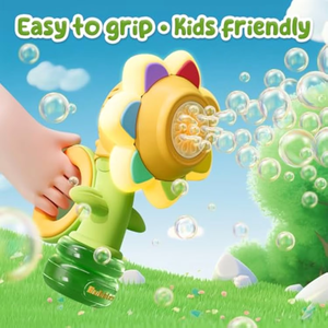 Children's Seven-Color Sunflower Electric Power Dancing Flowers Bubble Machine Plastic <b>Toy</b> - Product Image 5