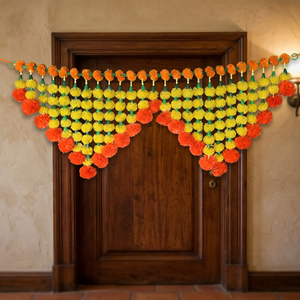 Artificial Flower Bandanwar Toran Decorative Floral Door Hanging For Home Entrance Festival Wall Decor Wholesale Supply - Product Image 3