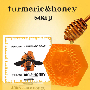 Jabón de cúrcuma y miel hecho a mano <span class=keywords><strong>natural</strong></span> personalizado al por mayor de fábrica - Product Image 4
