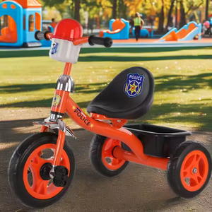 Belles petites filles tricycles en plastique poignée de poussée pour tout-petits vélo de bébé enfants pousser le long des tricycles - Product Image 2