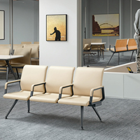 Chaises de conférence de bureau modernes réglables en acier avec base robuste pour hôpital et école, mobilier commercial