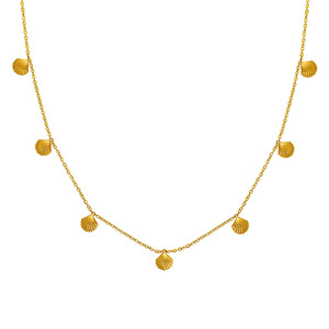 สร้อยคอจี้เปลือกหอยสไตล์ฝรั่งเศส สีทอง 405 ซม. สวมใส่ได้ทุกวัน สำหรับผู้หญิง - Product Image 5