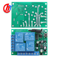 Interrupteur à distance sans fil universel 433 MHz, récepteur relais 4 canaux DC12V avec émetteur 4 boutons pour maison intelligente, pour éclairage