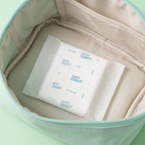Serviettes hygiéniques ultra-fines Happy Moonday Medium, bio, avec du coton bio doux et une absorption élevée fiable pour l'hygiène féminine - Product Image 4