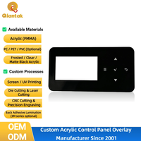 Panneau de commande en acrylique (PMMA) OEM, résistant aux UV, en PVC, PET, polycarbonate, avec découpe CNC et sérigraphie personnalisée - 25 ans d'expérience