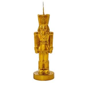 Figura de soldado dorado, vela decorativa navideña para mesa, adorno para fiestas en casa - Product Image 5