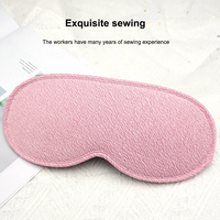 Masque oculaire chauffant coréen 100 % coton, masque de sommeil 3D en mousse à mémoire de forme, avec logo personnalisé, masseur, coffret cadeau de Noël